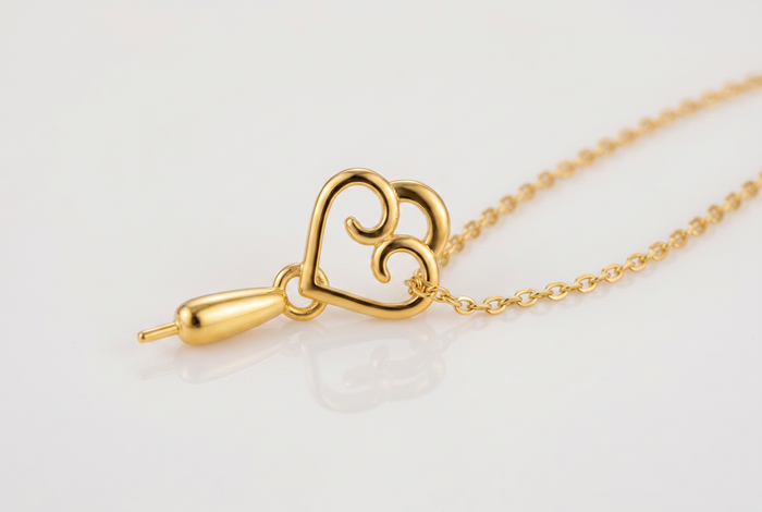 Thread the loop onto the chain