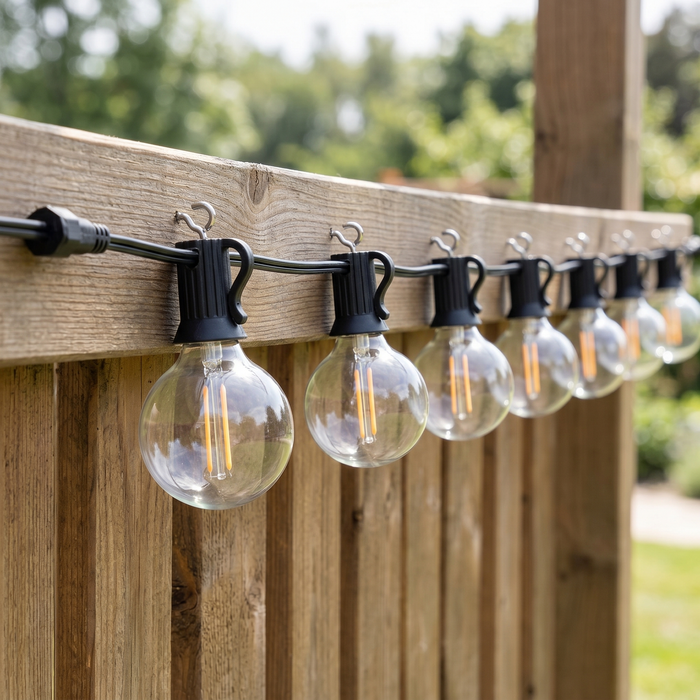 String the bulbs where you like