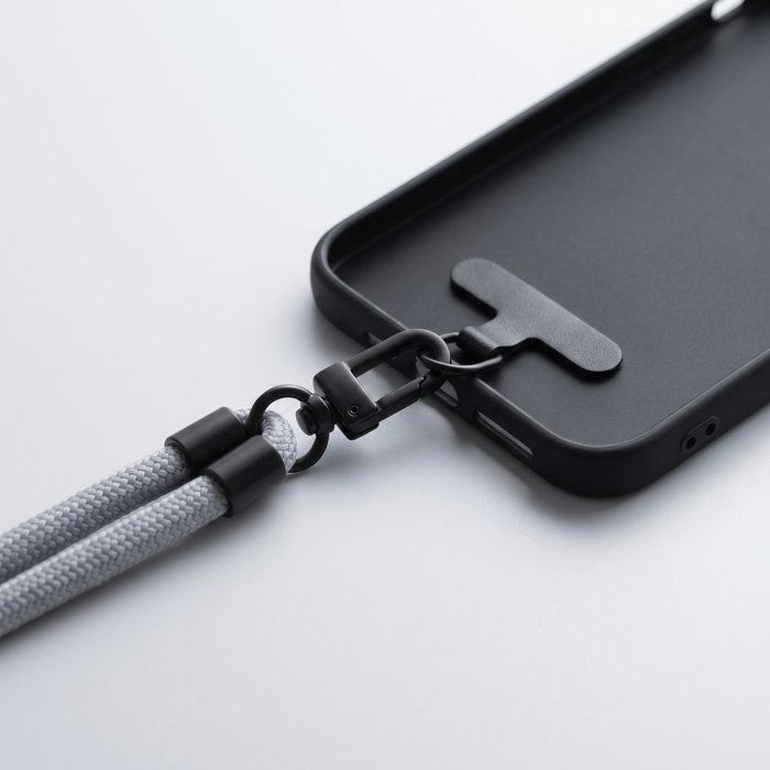 Clip on the lanyard