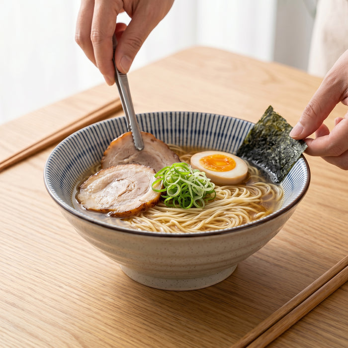 Add Noodles And Toppings