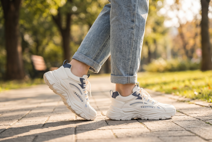 Walk cool and cushioned