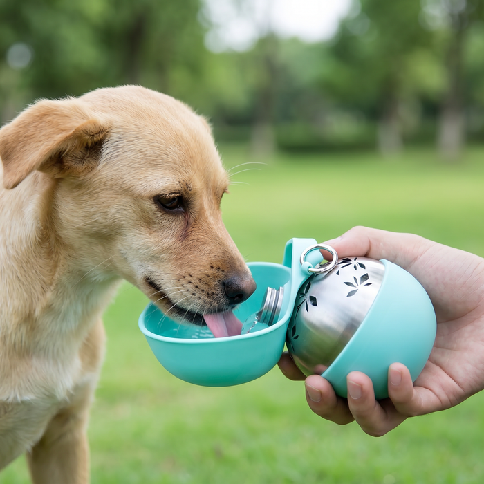 Tilt and let your pet drink