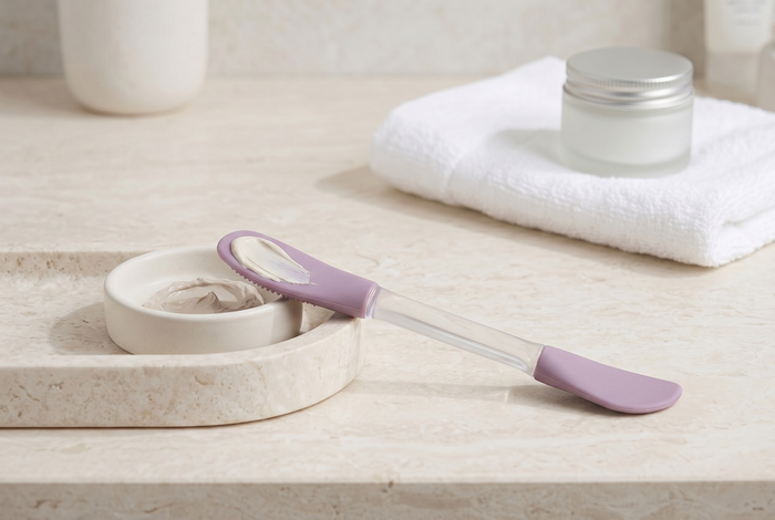Apply a mask with the smooth end