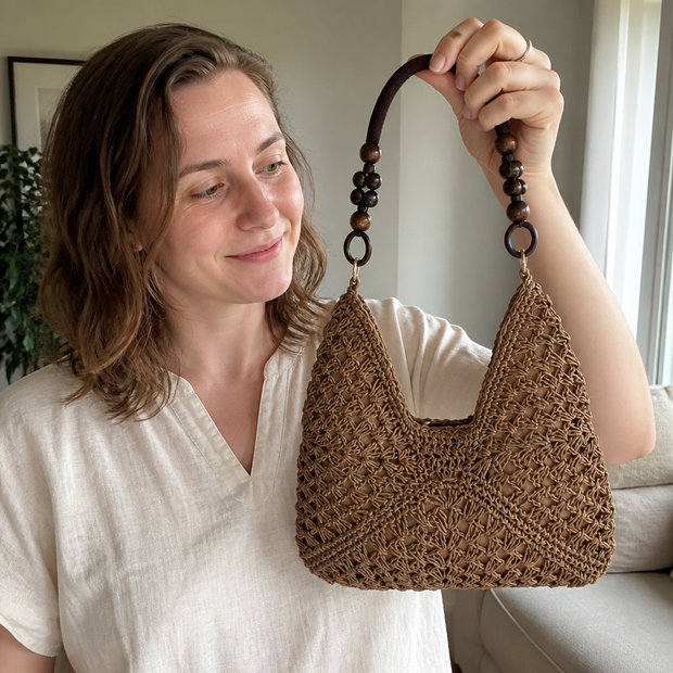 woven-straw-shoulder-bag-everyday-bag-for-busy-day-simple-errand-daily-routine-with customer review photo 1