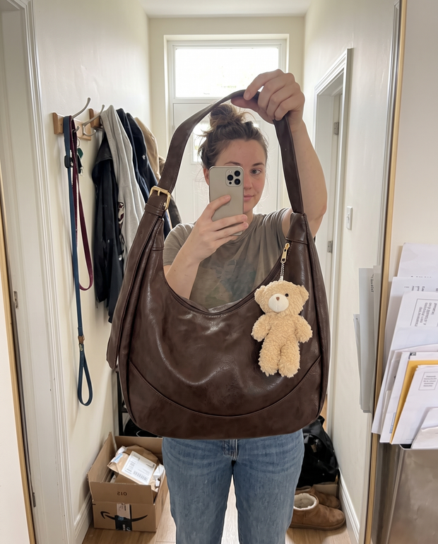 customer photo crossbody hobo bag 1