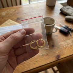 18k-gold-plain-hoops-women customer review photo 1