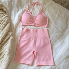 womens-high-waisted-yoga-sports-bra-and-shorts customer review photo 1