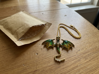 retro-dragon-pendant-necklace-everyday-essential customer review photo 1