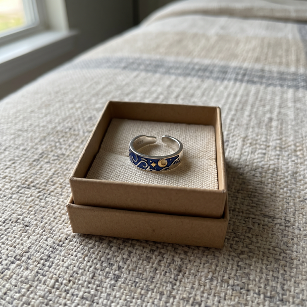 adjustable-van-gogh-starry-night-ring customer review photo 2