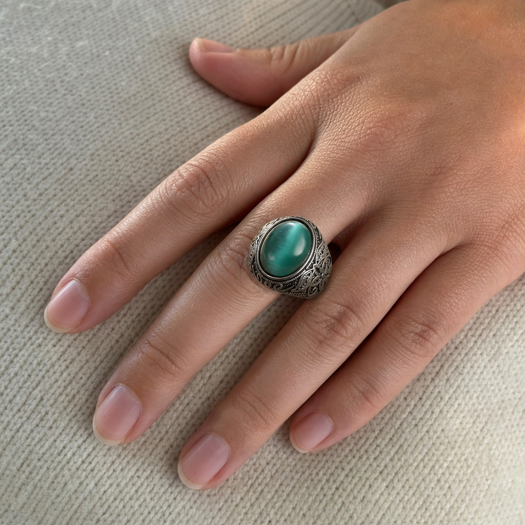 cat-s-eye-stone-ring-jewelry-accessories customer review photo 2