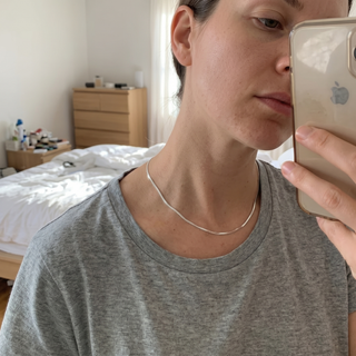 square-snake-bone-chain-necklace customer review photo 2