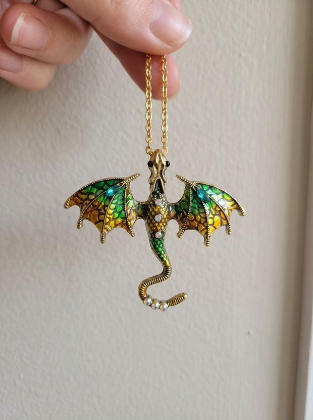 retro-dragon-pendant-necklace-everyday-essential customer review photo 2