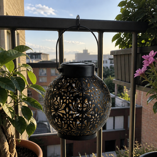 solar-garden-projection-lantern-iron-outdoor-light-patio-balcony customer review photo 2