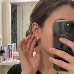 18k-gold-plain-hoops-women customer review photo 2