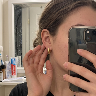 18k-gold-plain-hoops-women customer review photo 2