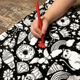 creative-childrens-hand-painted-coloring-blanket-with-watercolor-pens customer review photo 3