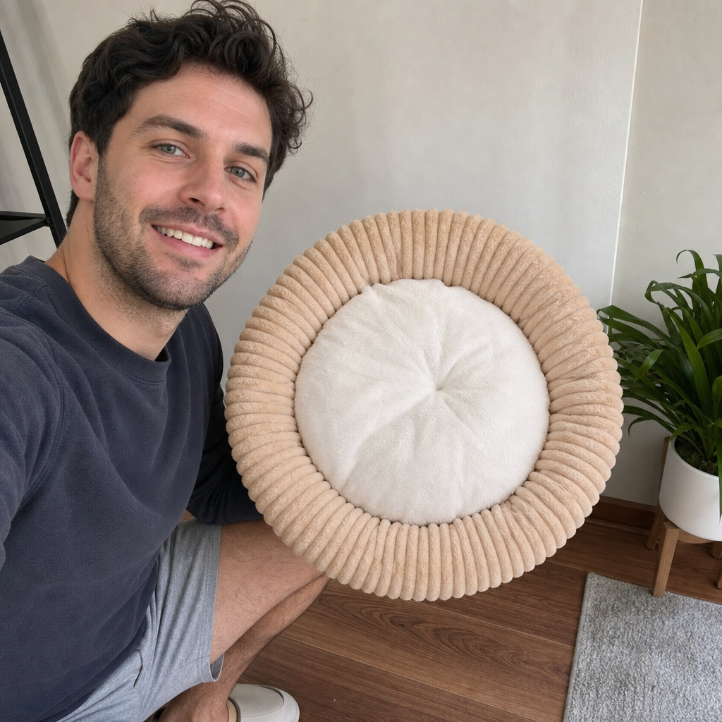 plush-round-bed customer review photo 3