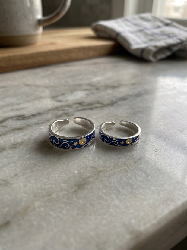 adjustable-van-gogh-starry-night-ring customer review photo 3
