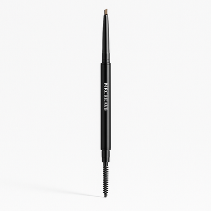Ultra-fine double-ended eyebrow pencil shown in a brow makeup setting