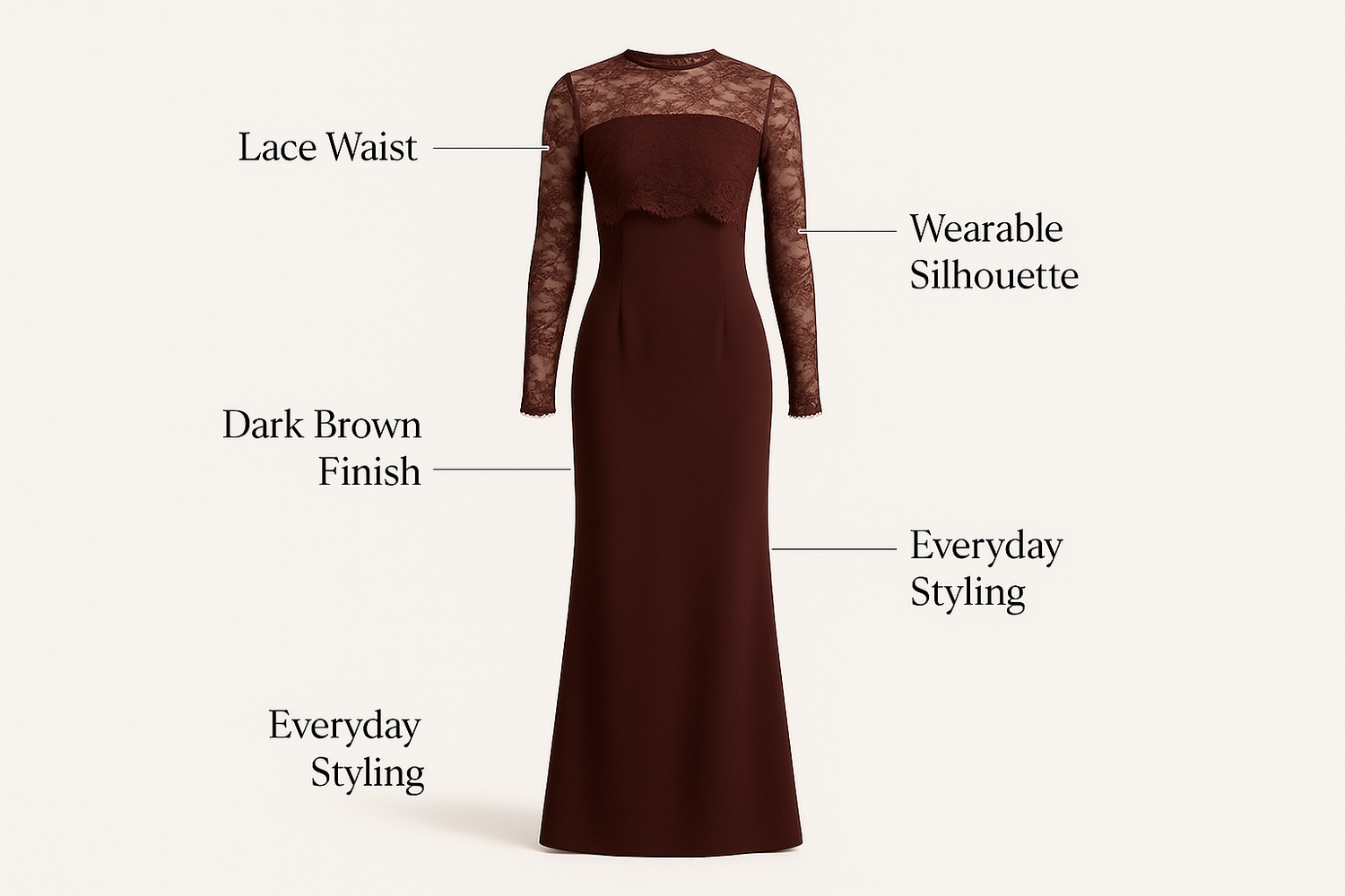 women s elegant lace waist dress for casual day trip relaxed outing with easy styling wearable comfort and a more confid 6